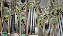 Orgel in der St. Servator-Kirche in Schlotheim (Thüringen)