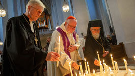 Heinrich Bedford-Strohm / Kardinal Reinhard Marx / Griechisch Orthodoxe Bischof von Aristi