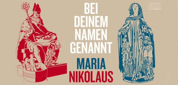 Titelbild der Ausstellung "Maria und NIkolaus"