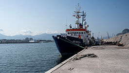 Sea Watch4 im Hafen von Palermo