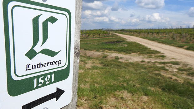 Schild Lutherweg