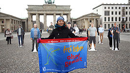 Demo vor dem Brandenburger Tor