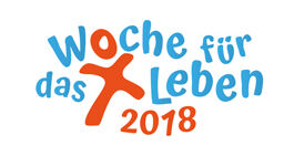 Schriftzug: Woche für das Leben 2018