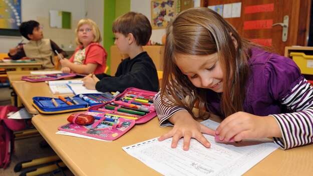 Schülerinnen und Schüler der Evangelischen Waldschule Eichelkamp in Wolfsburg