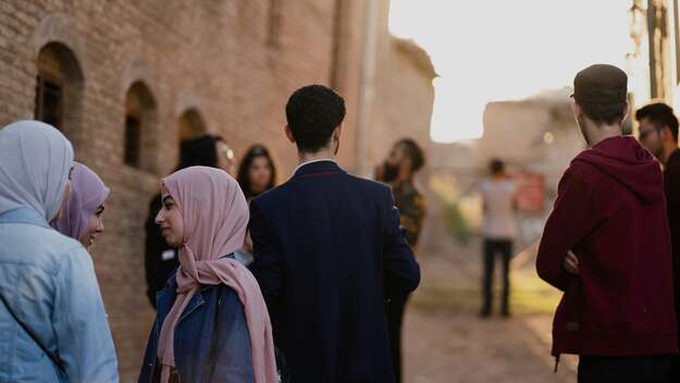 Eine Gruppe Jugendlicher in Erbil, Irak Eine Gruppe Jugendlicher in Erbil, Irak