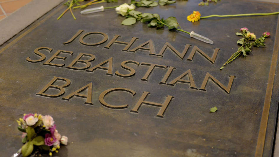 Grabstätte von Johann Sebastian Bach in der Leipziger Thomaskirche
