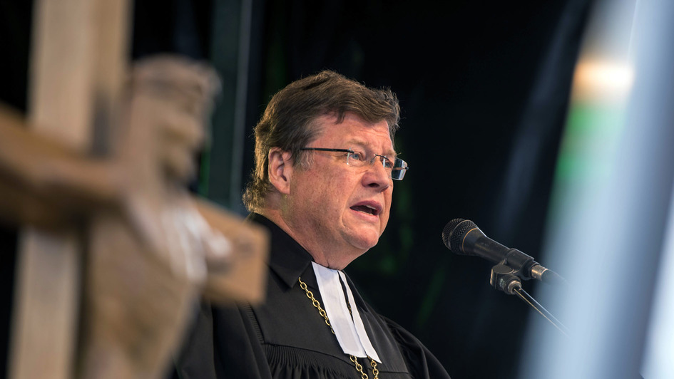 Der Greifswalder Bischofs Hans-Jürgen Abromeit