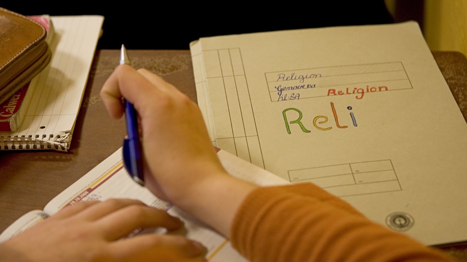 Schüler im Religionsunterricht