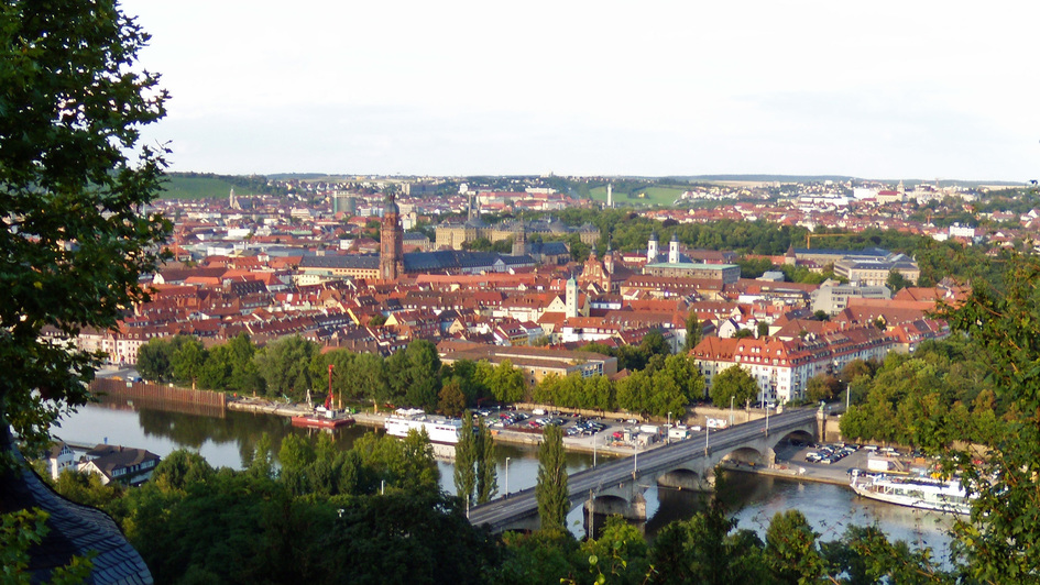 Blick auf Würzburg am Main