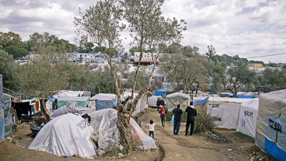 Flüchtlingslager auf Moria in Griechenland