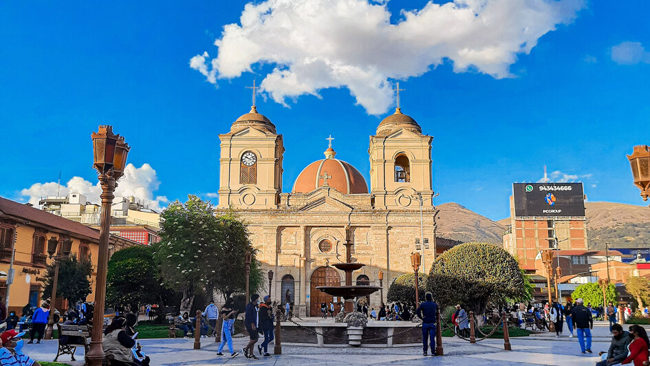 Platz in der Stadt Huancayo in Peru