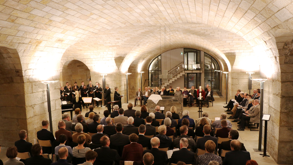 Abschlussgottesdienst der Synodentagung 2019 in der Unterkirche der Frauenkirche Dresden