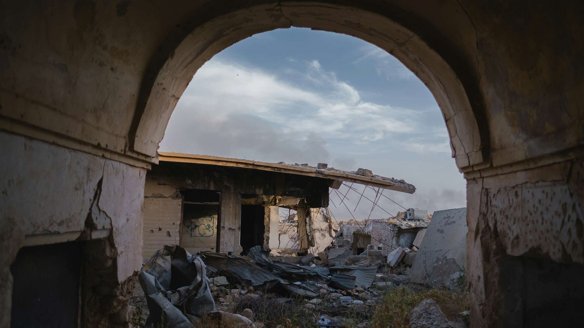 Zerstörtes Haus in Sindjar, Irak Zerstörtes Haus in Sindjar, Irak